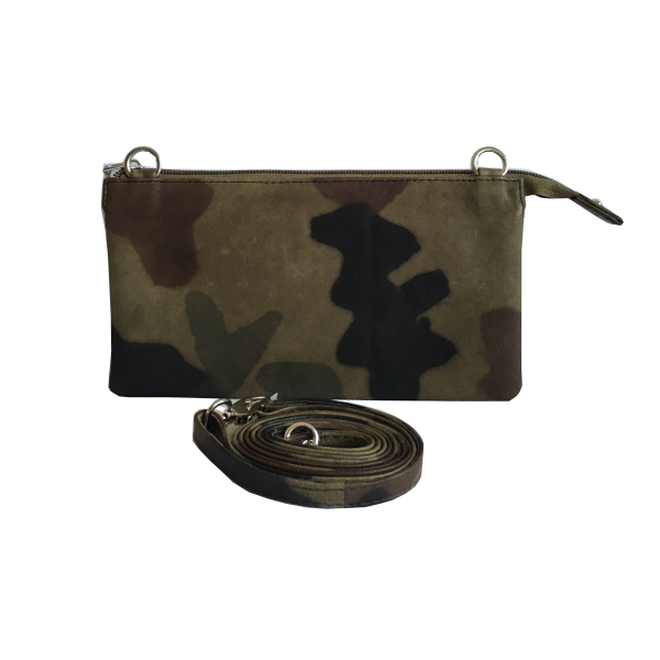 Unika taske i army grøn - crossover taske i skind - skuldertaske - Cosystyle