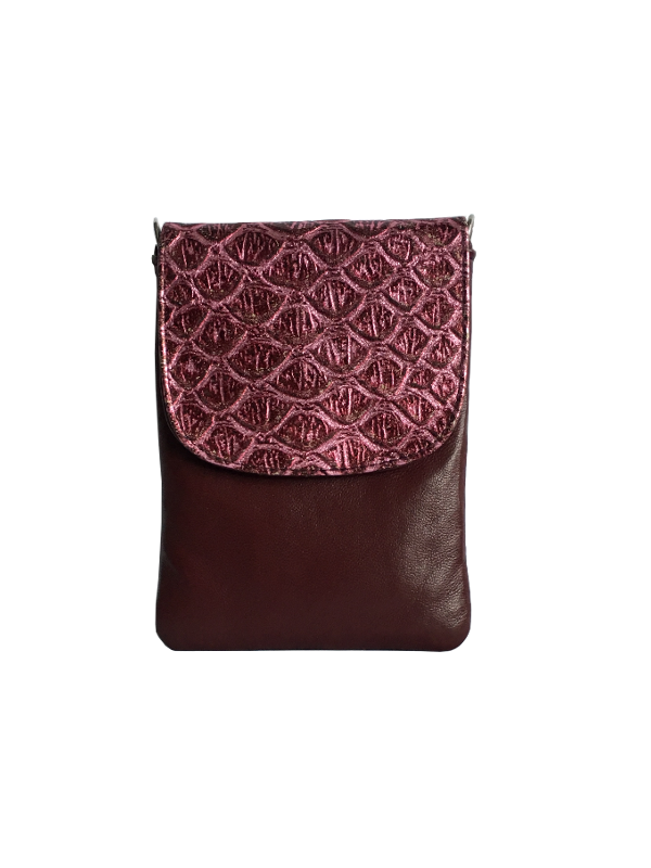 Kvalitets mobiltaske i ægte læder - Unika taske fra Cosystyle