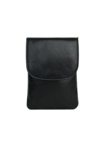 Mobiltaske i klassisk sort design - Super kvalitets skindtaske - Skagen - Cosystyle