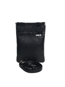 Mobiltaske med pels i lækker kvalitet - Sort unika taske model Skagen - Cosystyle