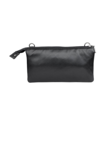 Klassisk sort clutch i lammeskind-unika taske fra Cosystyle