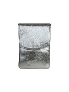 Flot sølv mobiltaske i lammeskind - Unikke tasker fra Cosystyle