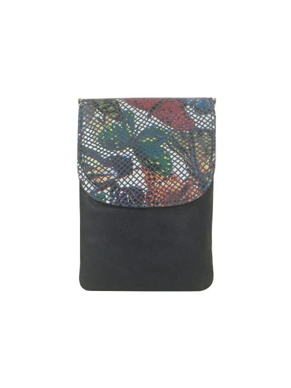 Super flot mobiltaske med sommerfugle motiv i lammeskind - Unika taske fra Cosystyle