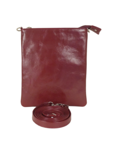 Elegant skuldertaske i rødt kalveskind - Unika taske fra Cosystyle