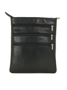 Elegant skuldertaske i sort lammeskind - Unika taske fra Cosystyle