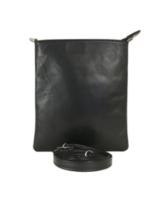 Elegant skuldertaske i sort lammeskind - Unika taske fra Cosystyle
