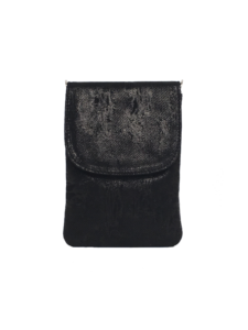Smuk sort mobiltaske i elagant skind - Unika taske fra Cosystyle
