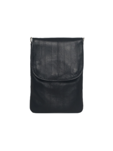Elegant sort mobiltaske i lammeskind - Unika tasker fra Cosystyle