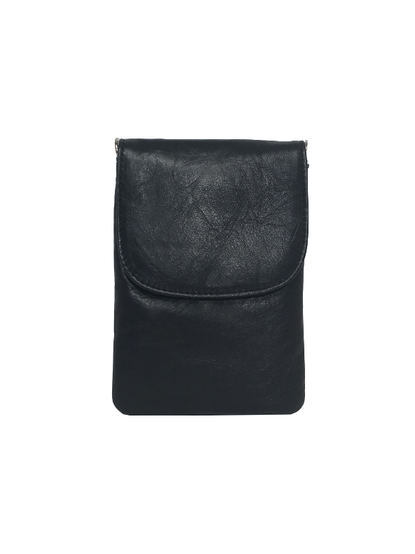 Elegant sort mobiltaske i lammeskind - Unika tasker fra Cosystyle