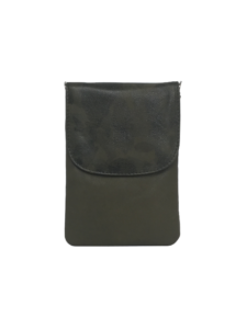 Army grøn mobiltaske i lammeskind - Unika tasker fra Cosystyle