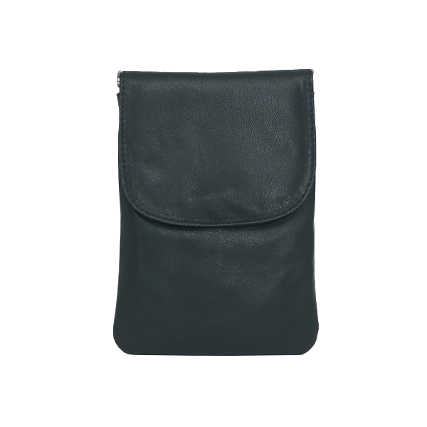 Skindtaske i dyb grøn - Crossover mobiltaske- Unika taske fra Cosystyle