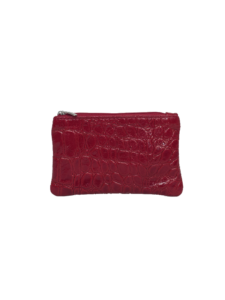 Flot lille rød pung i lammeskind - Unika fra Cosystyle