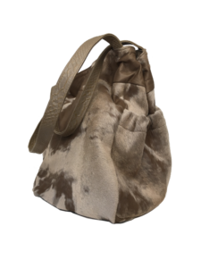 Smart skuldertaske i beigebrune nuancer - Unika tasker fra Cosystyle