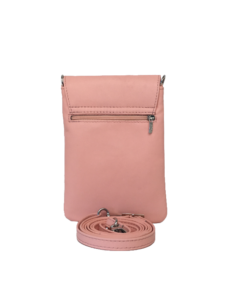 Smuk crossover mobiltaske i sart lyserød nuance - Unika skindtaske fra Cosystyle