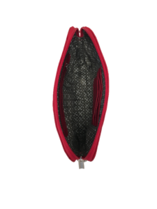 Elegant crossover skindtaske i røde nuancer - Unika skindtaske fra Cosystyle