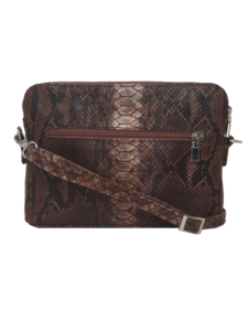 Smuk crossover taske i naturbrune nuancer - Unika Skindtaske fra Cosystyle