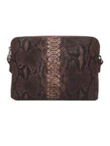Smuk crossover taske i naturbrune nuancer - Unika Skindtaske fra Cosystyle