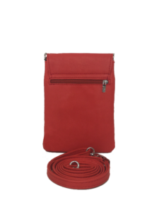 Smuk crossover mobiltaske Skagen i rød nuance - Unika skindtaske fra Cosystyle